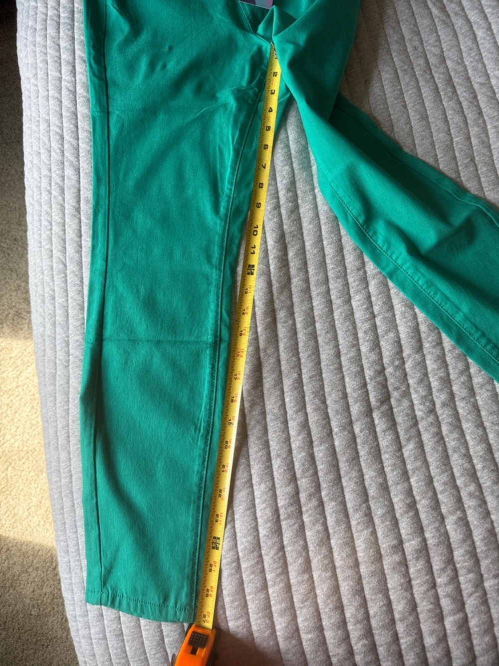Lot of 4 pairs-YMI Women's Skinny Pants in Teal, Green, Fuchsia, and Purple - Picture 6 of 6